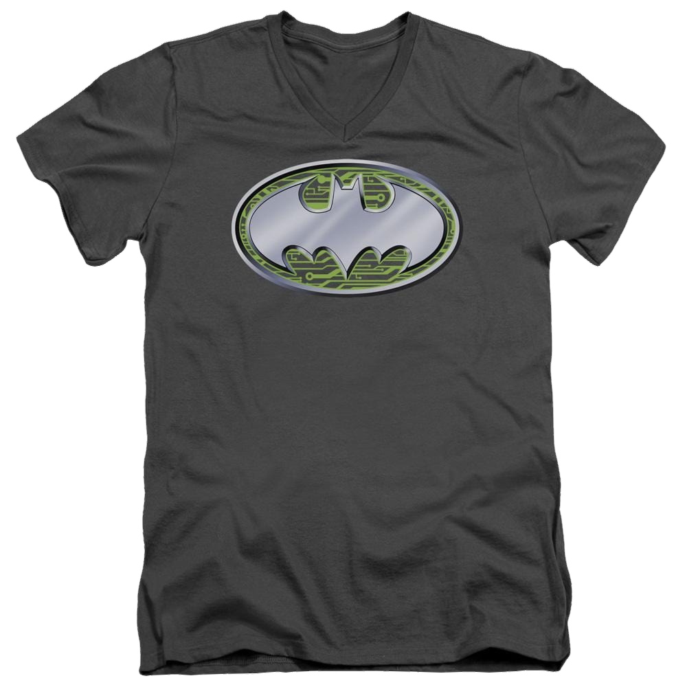 Batman Circuits Logo - Men's V-Neck T-Shirt Men's V-Neck T-Shirt Batman