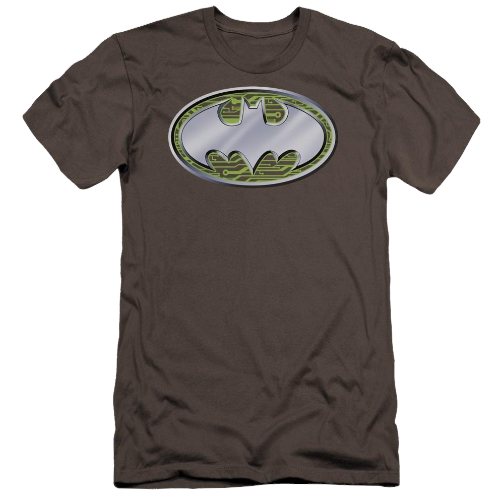 Batman Circuits Logo - Men's Premium Slim Fit T-Shirt Men's Premium Slim Fit T-Shirt Batman