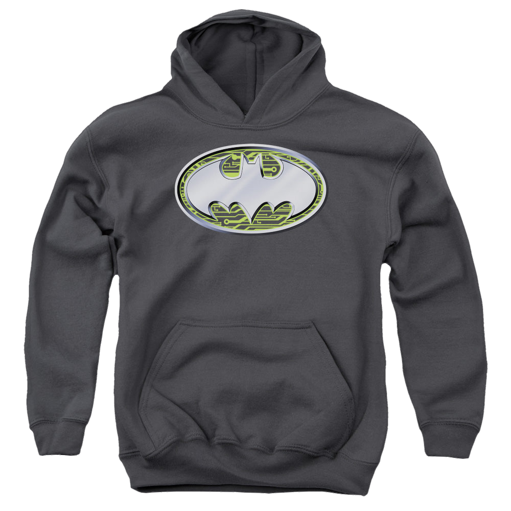 DC Batman Circuits Logo - Youth Hoodie Youth Hoodie (Ages 8-12) Batman