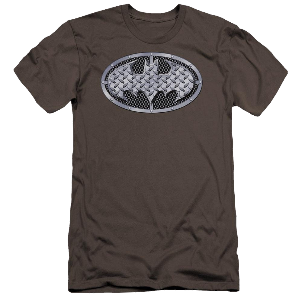 Batman Steel Mesh Shield - Men's Premium Slim Fit T-Shirt Men's Premium Slim Fit T-Shirt Batman
