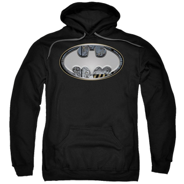 Batman Steel Wall Shield - Pullover Hoodie Pullover Hoodie Batman