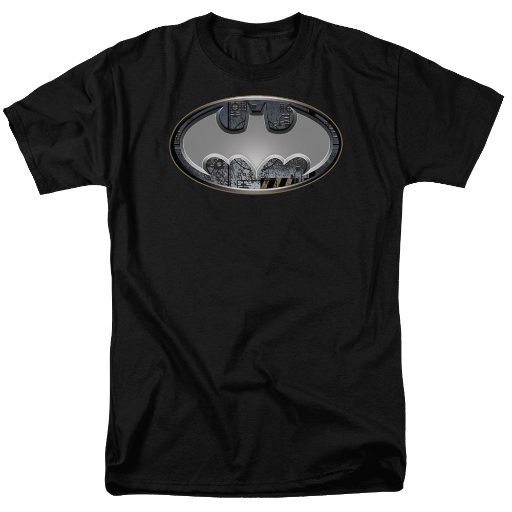 Batman Steel Wall Shield - Men's Regular Fit T-Shirt Men's Regular Fit T-Shirt Batman