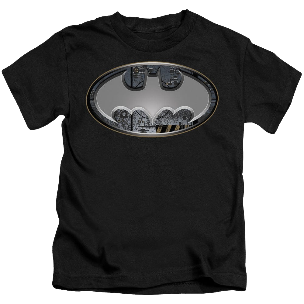 DC Batman Steel Wall Shield - Kid's T-Shirt Kid's T-Shirt (Ages 4-7) Batman
