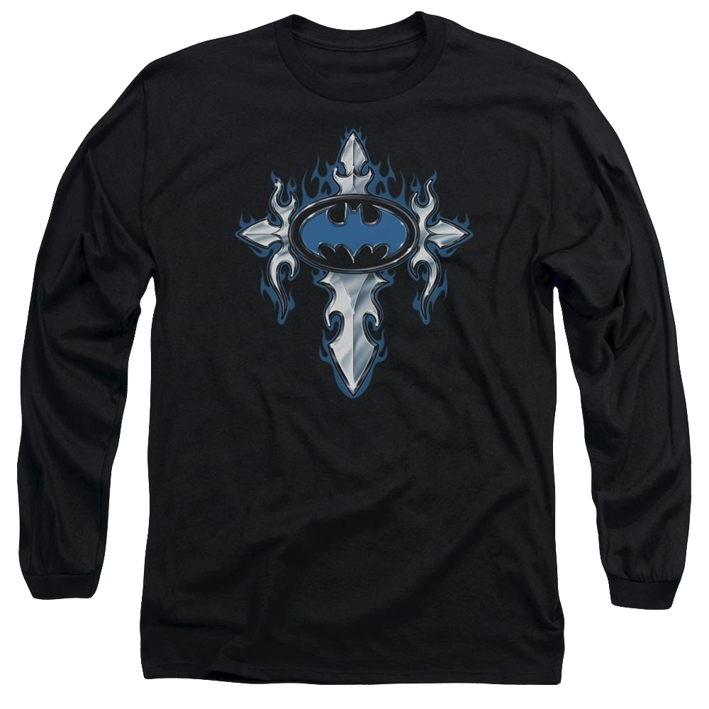 Batman Gothic Steel Logo - Men's Long Sleeve T-Shirt Men's Long Sleeve T-Shirt Batman