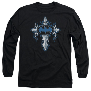 Batman Gothic Steel Logo - Men's Long Sleeve T-Shirt Men's Long Sleeve T-Shirt Batman
