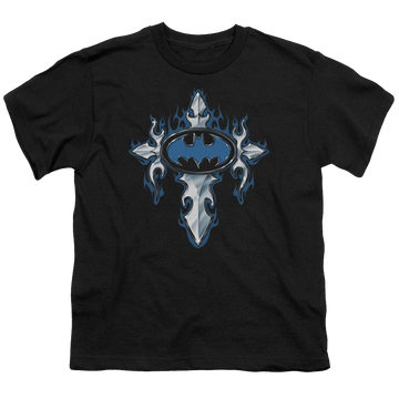DC Batman Gothic Steel Logo - Youth T-Shirt Youth T-Shirt (Ages 8-12) Batman