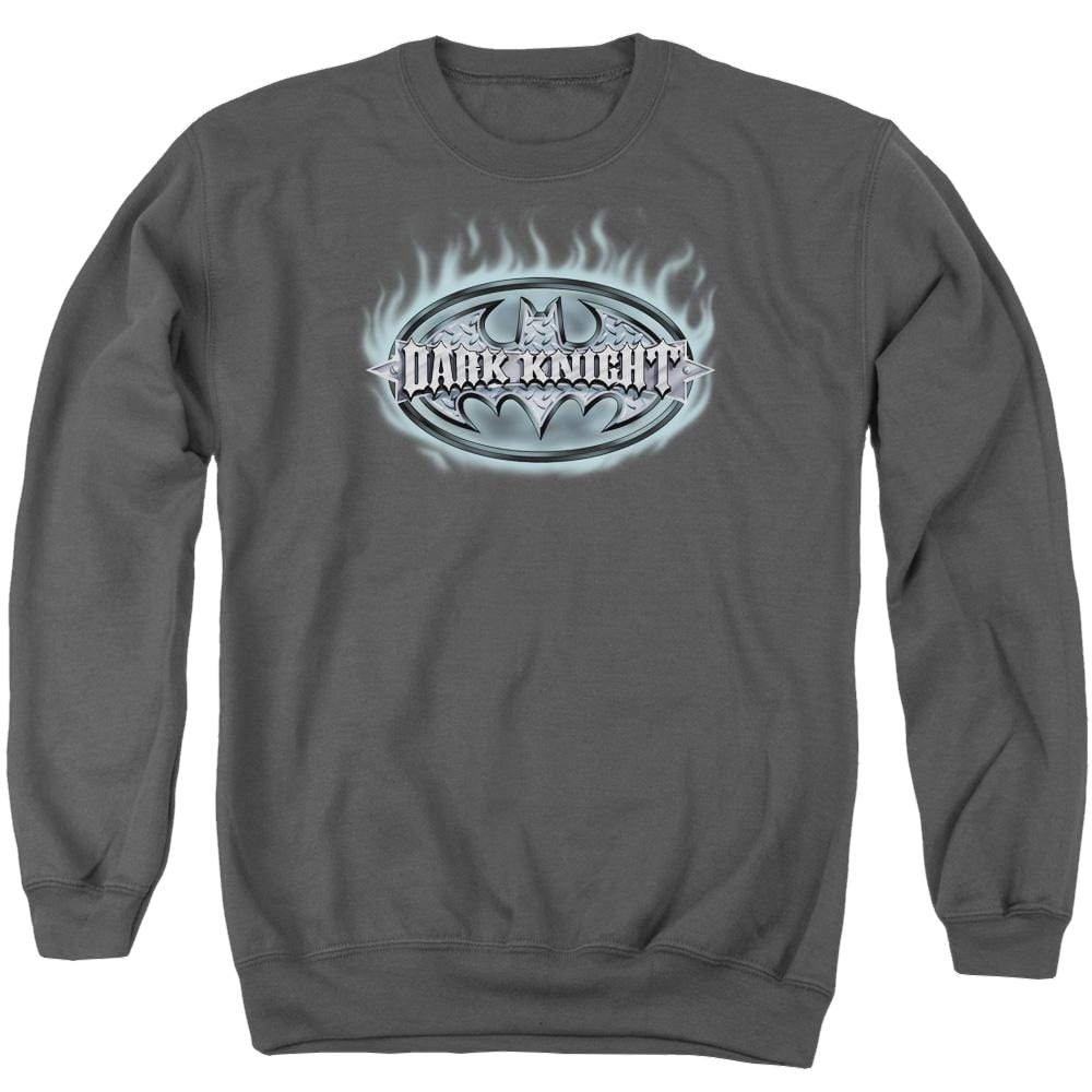 Batman Dark Knight Steel Shield - Men's Crewneck Sweatshirt Men's Crewneck Sweatshirt Batman