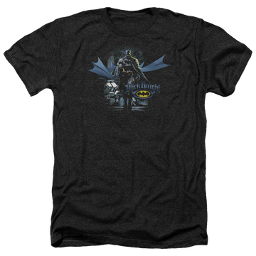 Charcoal men's heather t-shirt with Batman From The Depths graphic