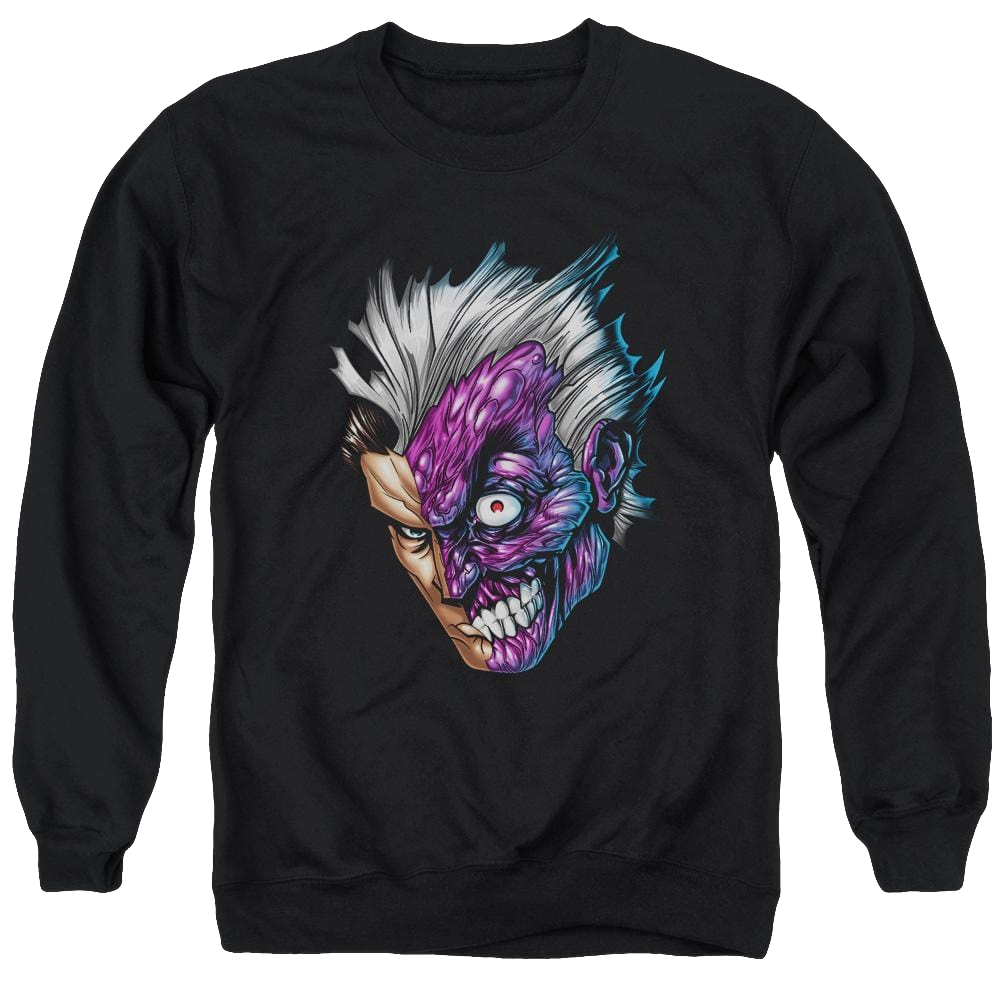 Batman Just Face - Men's Crewneck Sweatshirt Men's Crewneck Sweatshirt Batman