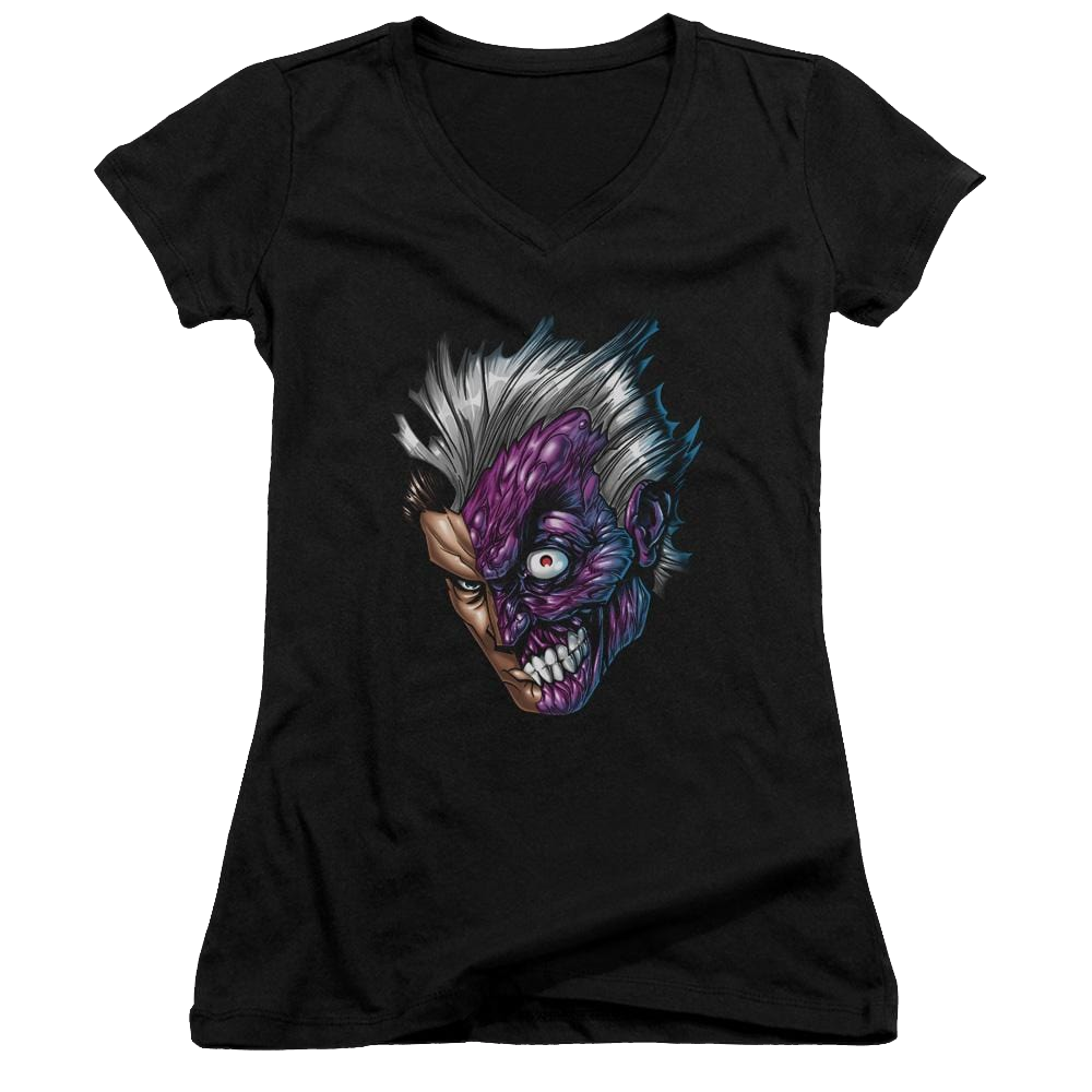 Batman Just Face - Juniors V-Neck T-Shirt Juniors V-Neck T-Shirt Batman