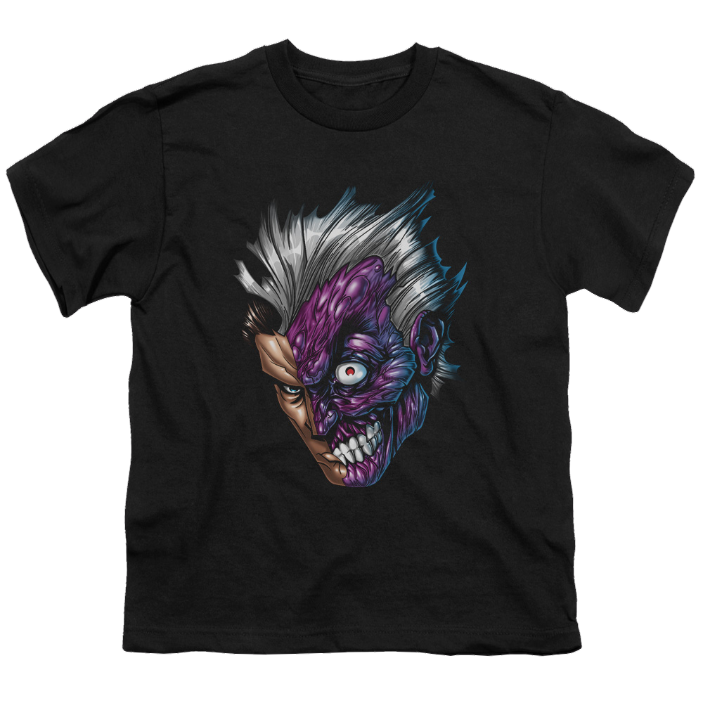DC Batman Just Face - Youth T-Shirt Youth T-Shirt (Ages 8-12) Batman