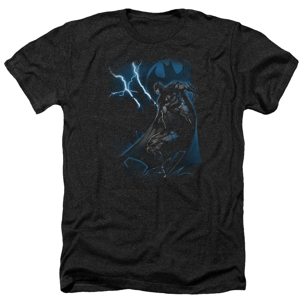Batman Lightning Strikes - Men's Heather T-Shirt Men's Heather T-Shirt Batman