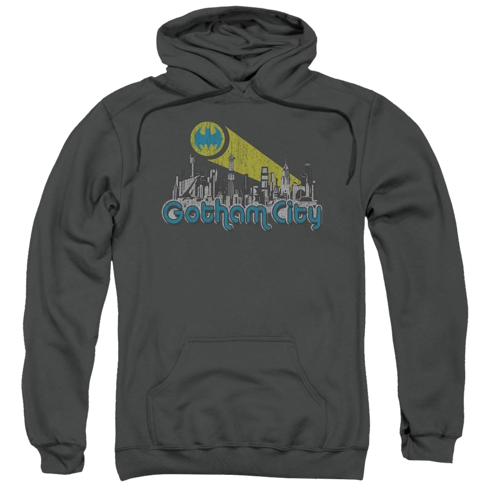 Batman Gotham City Distressed - Pullover Hoodie Pullover Hoodie Batman