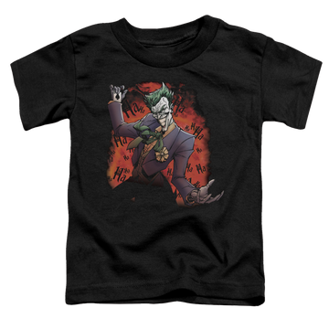 Black toddler t-shirt with Jokers Ave graphic
