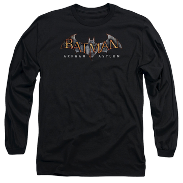 Batman - Arkham Arkham Asylum Logo - Men's Long Sleeve T-Shirt Men's Long Sleeve T-Shirt Batman