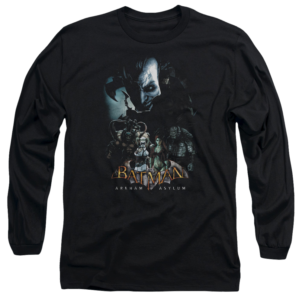 Batman - Arkham Five Against One - Men's Long Sleeve T-Shirt Men's Long Sleeve T-Shirt Batman