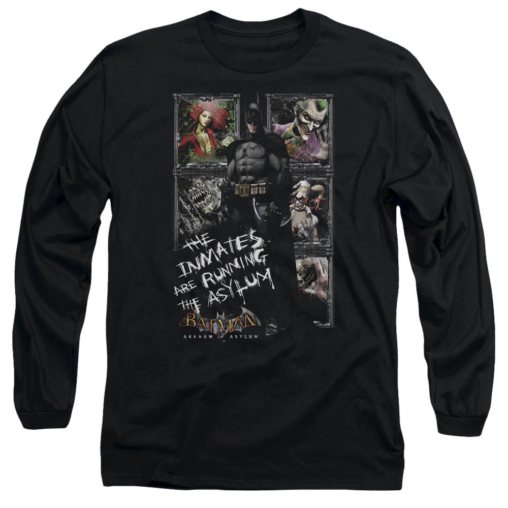 Batman - Arkham Running The Asylum - Men's Long Sleeve T-Shirt Men's Long Sleeve T-Shirt Batman