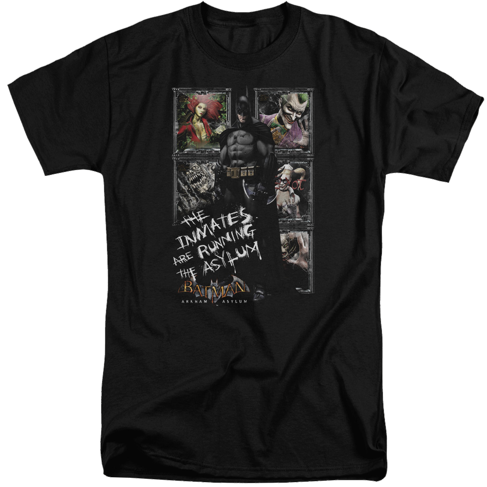 Batman - Arkham Running The Asylum - Men's Tall Fit T-Shirt Men's Tall Fit T-Shirt Batman