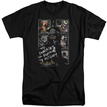 Batman - Arkham Running The Asylum - Men's Tall Fit T-Shirt Men's Tall Fit T-Shirt Batman