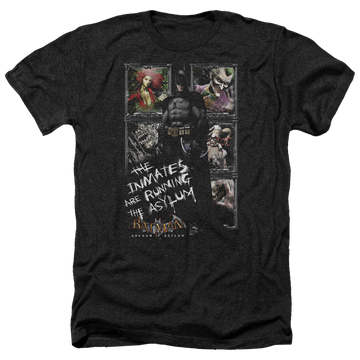 Batman - Arkham Running The Asylum - Men's Heather T-Shirt Men's Heather T-Shirt Batman