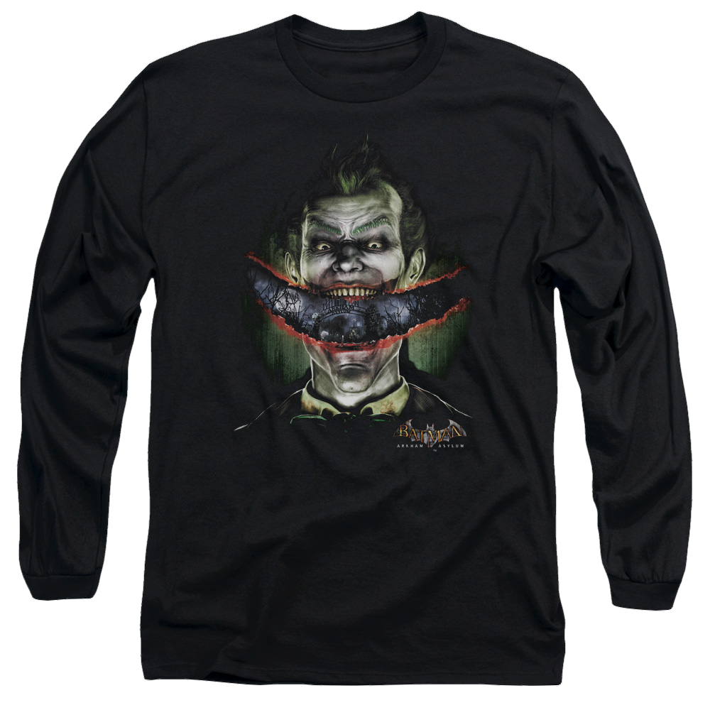 Batman - Arkham Crazy Lips - Men's Long Sleeve T-Shirt Men's Long Sleeve T-Shirt Batman