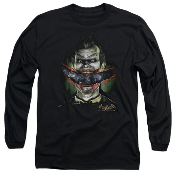 Batman - Arkham Crazy Lips - Men's Long Sleeve T-Shirt Men's Long Sleeve T-Shirt Batman