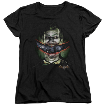 Batman - Arkham Crazy Lips - Women's T-Shirt Women's T-Shirt Batman