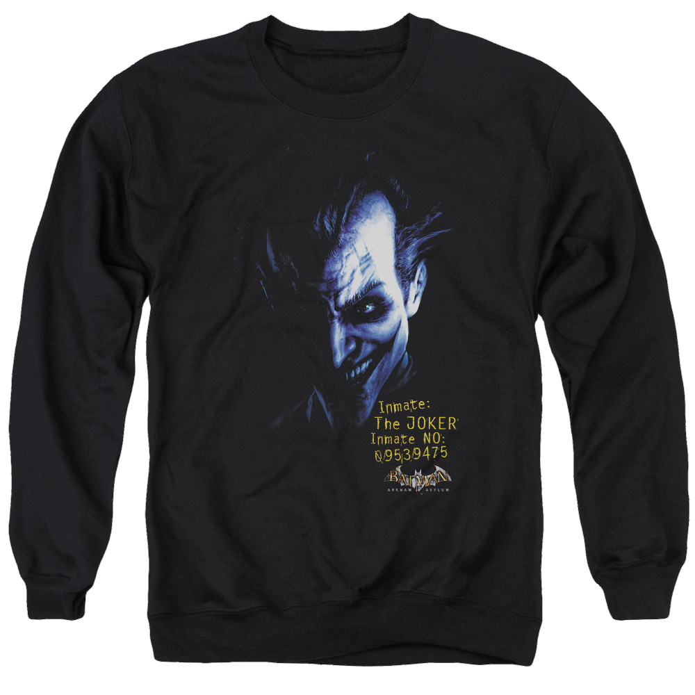 Batman - Arkham Arkham Joker - Men's Crewneck Sweatshirt Men's Crewneck Sweatshirt Joker