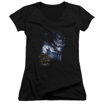 Batman - Arkham Arkham Killer Croc - Juniors V-Neck T-Shirt Juniors V-Neck T-Shirt Batman