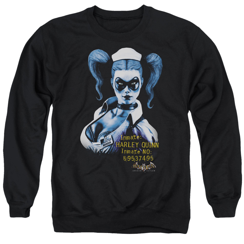 Batman - Arkham Arkham Harley Quinn - Men's Crewneck Sweatshirt Men's Crewneck Sweatshirt Harley Quinn