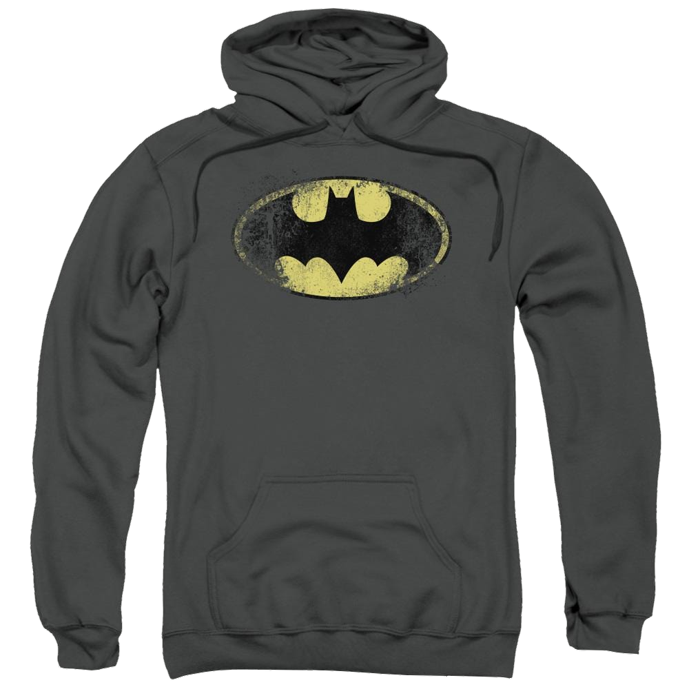 Batman Destroyed Logo - Pullover Hoodie Pullover Hoodie Batman
