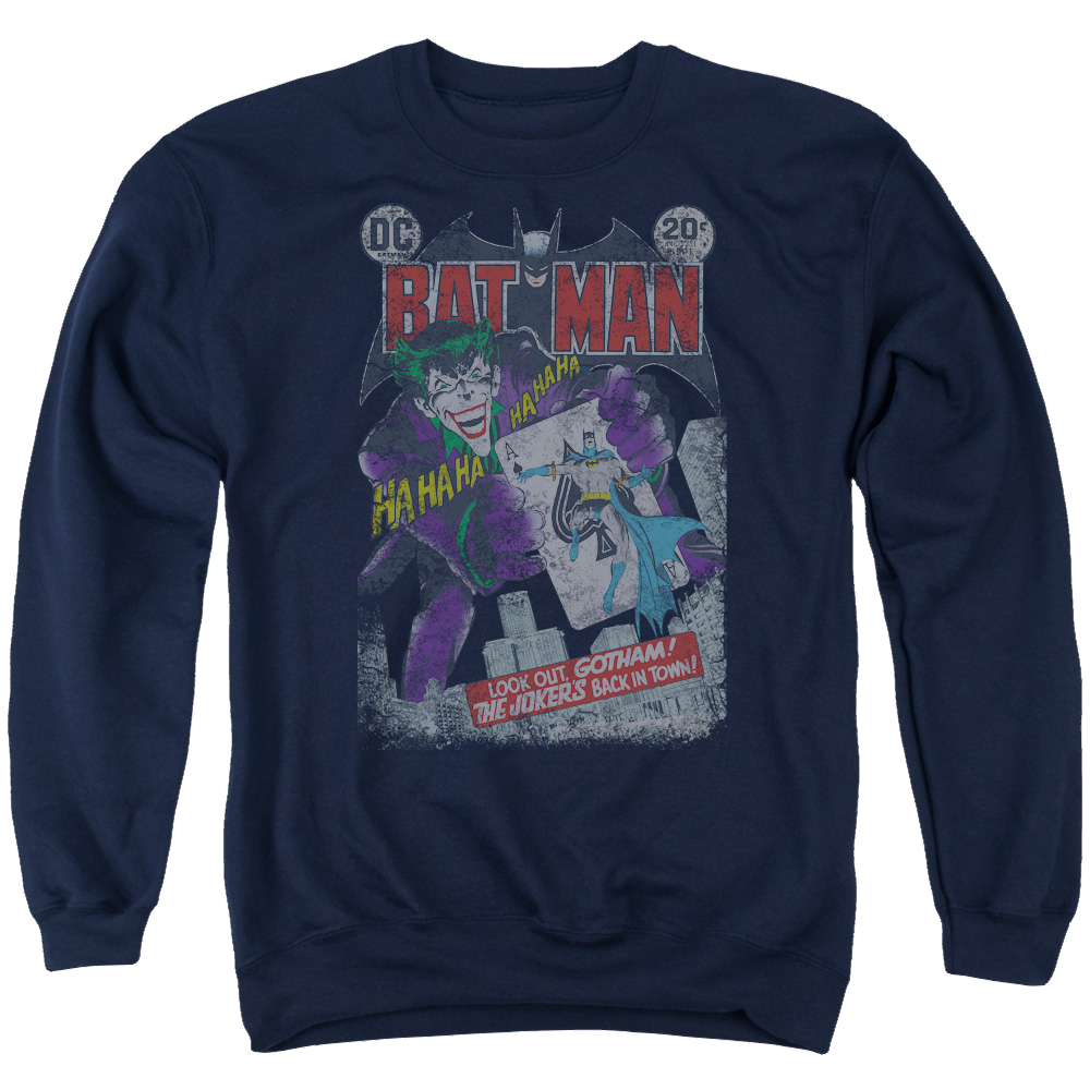 Batman #251 Distressed - Men's Crewneck Sweatshirt Men's Crewneck Sweatshirt Batman