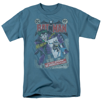 Slate men's regular fit t-shirt with Batman #251 Distressed graphic