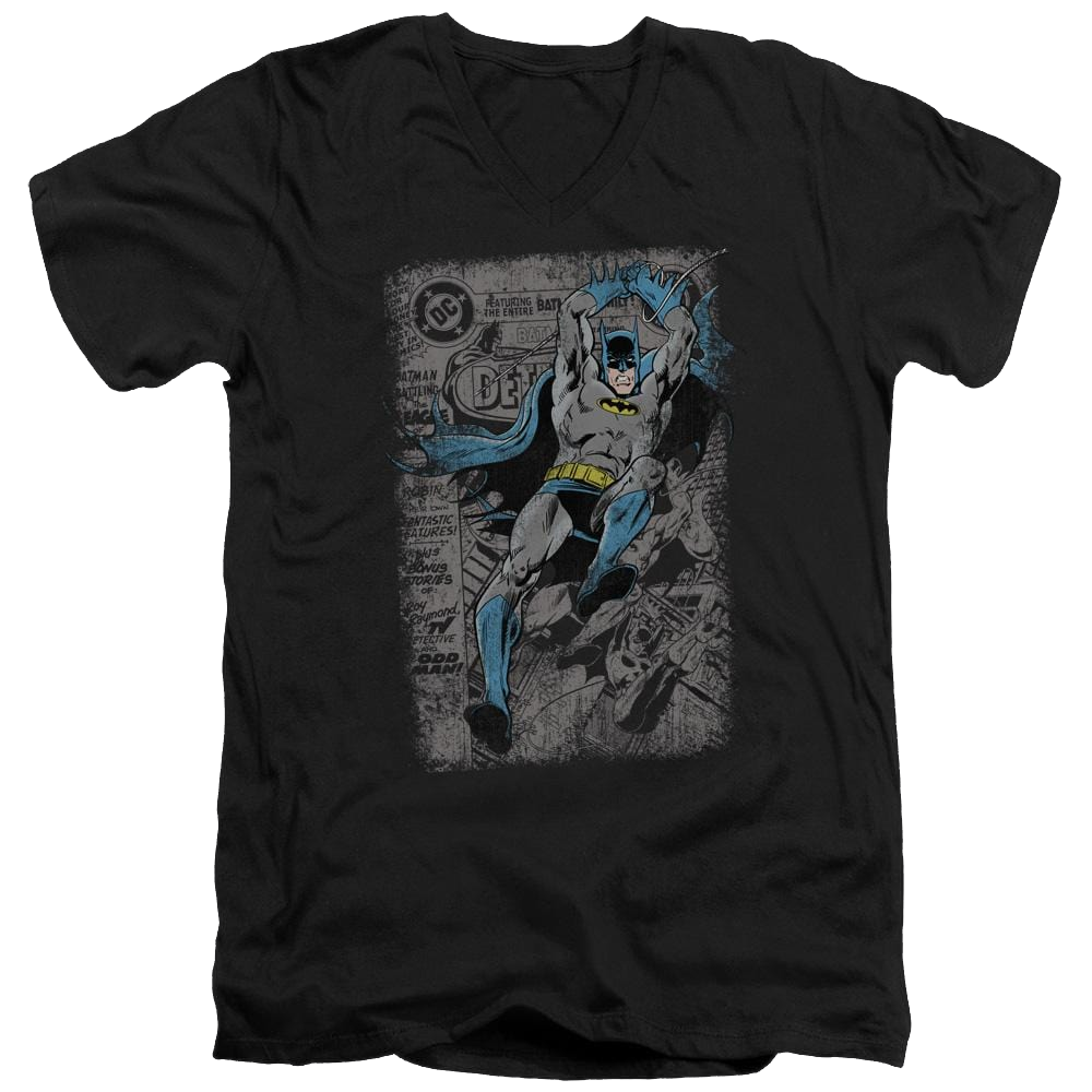 Batman Detective #487 Distress - Men's V-Neck T-Shirt Men's V-Neck T-Shirt Batman