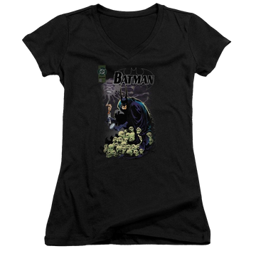 Batman Cover #516 - Juniors V-Neck T-Shirt Juniors V-Neck T-Shirt Batman