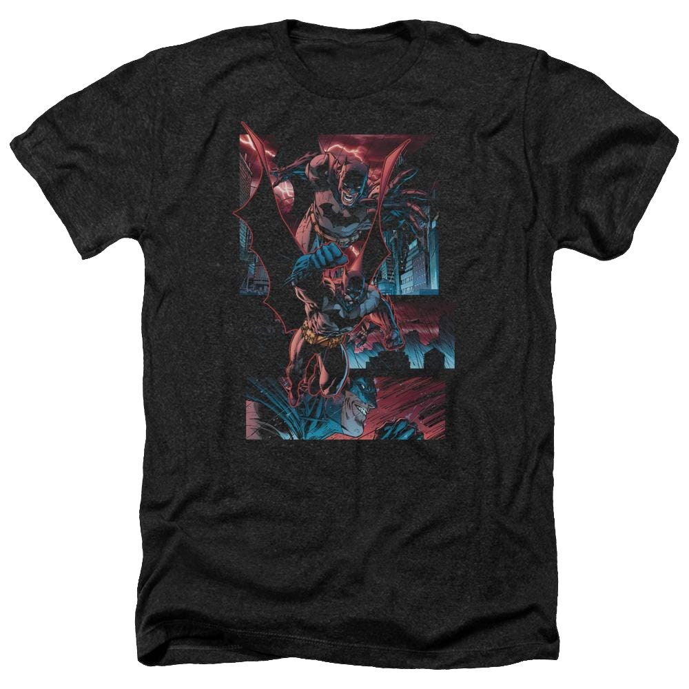Batman Dark Knight Panels - Men's Heather T-Shirt Men's Heather T-Shirt Batman