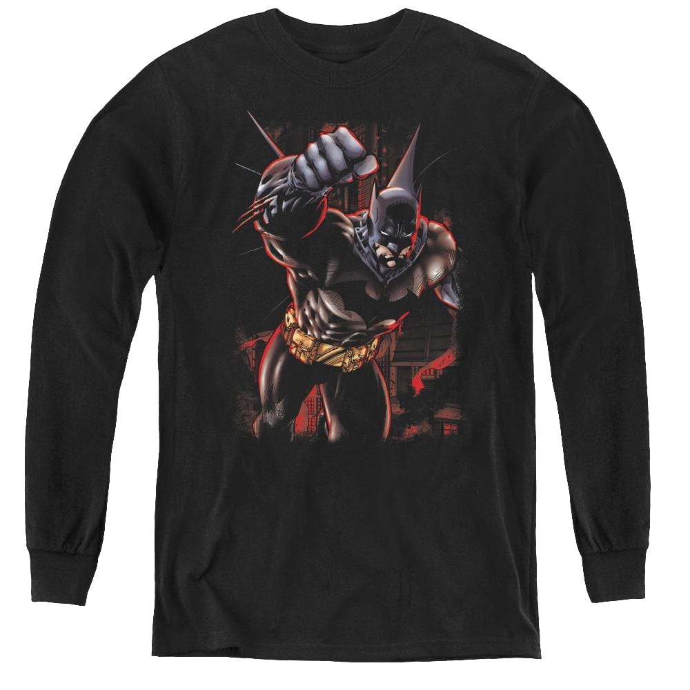 Dc Batman Crimson Knight - Youth Long Sleeve T-Shirt Youth Long Sleeve T-Shirt Batman