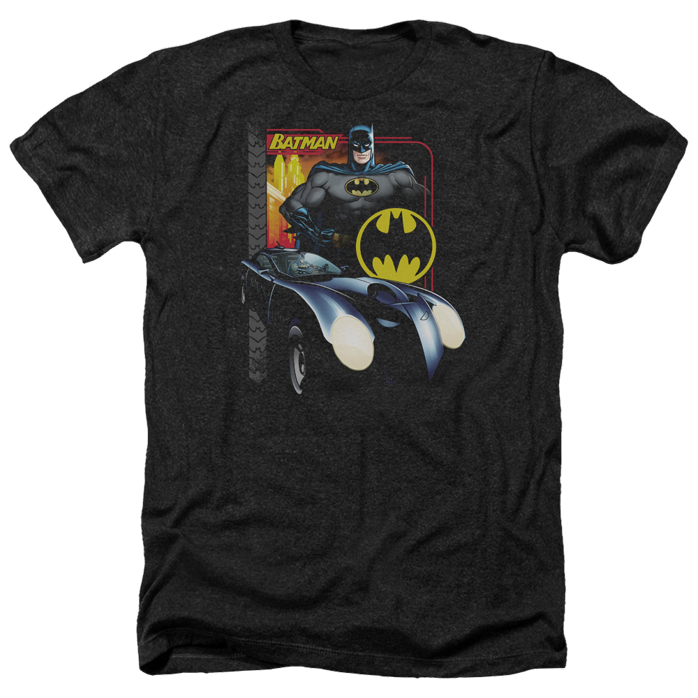 Batman Bat Racing - Men's Heather T-Shirt Men's Heather T-Shirt Batman