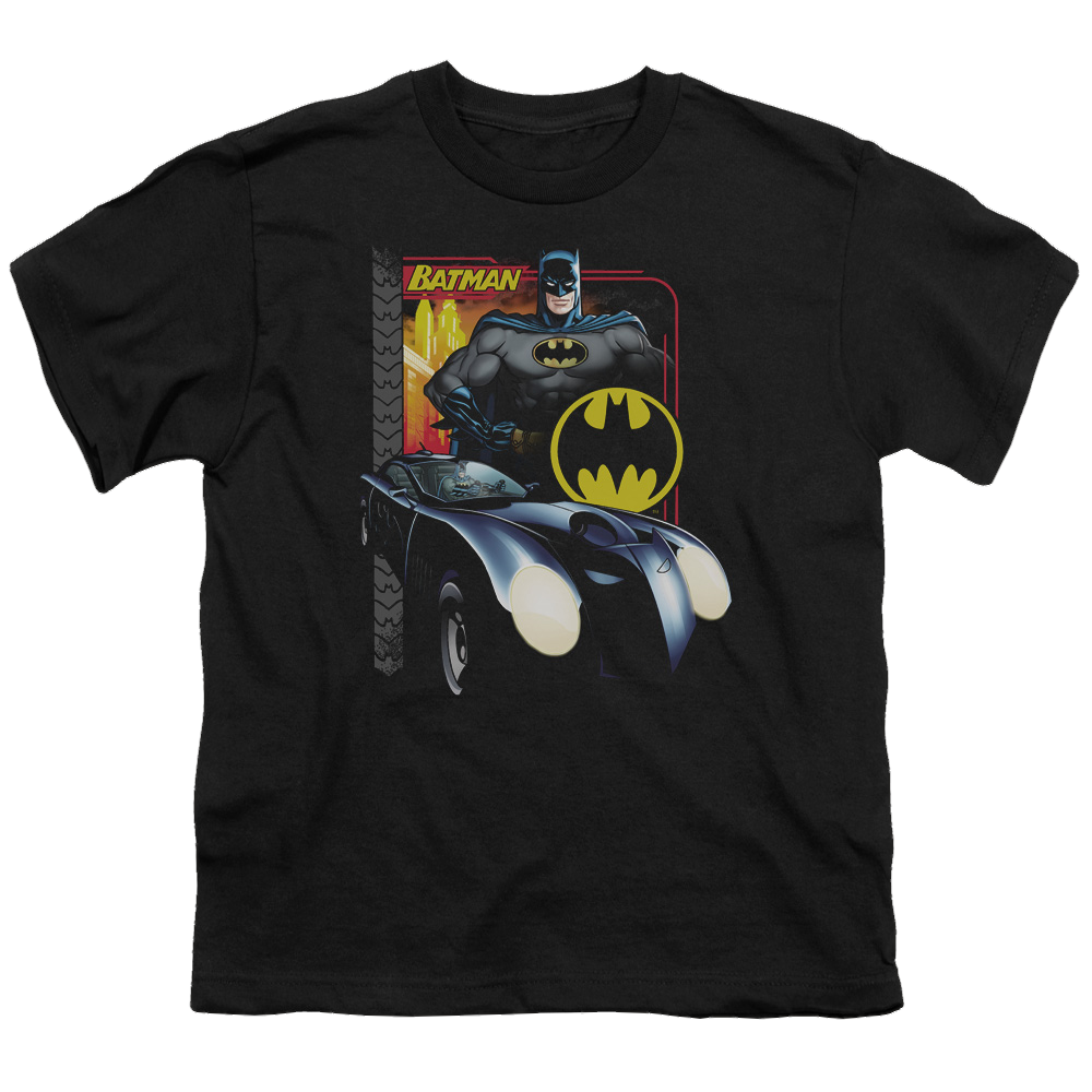 DC Batman Bat Racing - Youth T-Shirt Youth T-Shirt (Ages 8-12) Batman