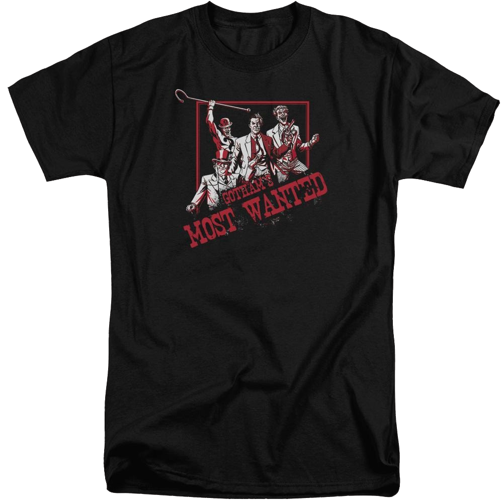 Batman Gothams Most Wanted - Men's Tall Fit T-Shirt Men's Tall Fit T-Shirt Batman