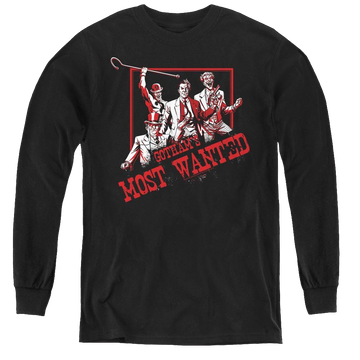 Dc Batman Gothams Most Wanted - Youth Long Sleeve T-Shirt Youth Long Sleeve T-Shirt Batman