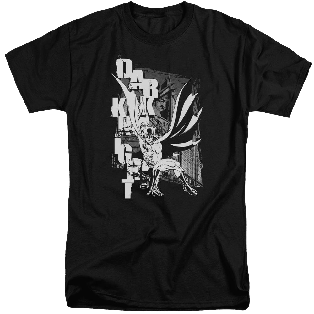 Batman Vertical Letters - Men's Tall Fit T-Shirt Men's Tall Fit T-Shirt Batman
