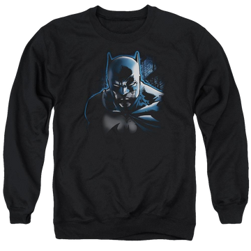Black men's crewneck sweatshirt with Batman Don't Mess With The Bat graphic