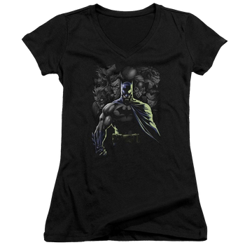 Batman Villains Unleashed - Juniors V-Neck T-Shirt Juniors V-Neck T-Shirt Batman