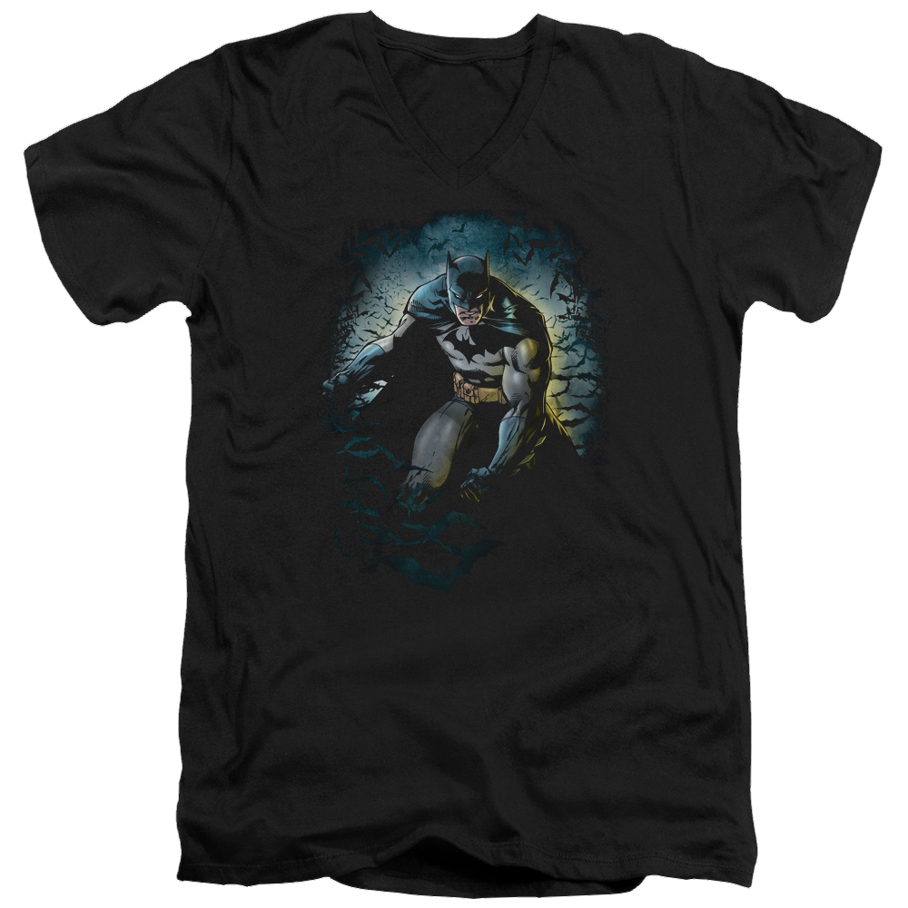 Batman Bat Cave - Men's V-Neck T-Shirt Men's V-Neck T-Shirt Batman
