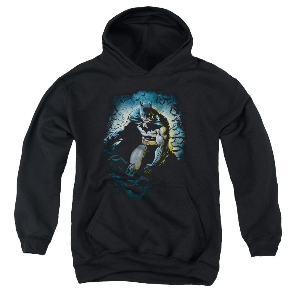 DC Batman Bat Cave - Youth Hoodie Youth Hoodie (Ages 8-12) Batman