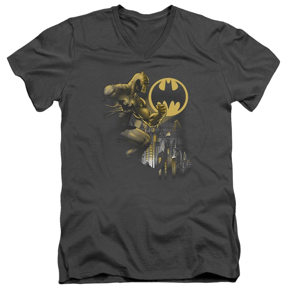 Batman Bat Signal - Men's V-Neck T-Shirt Men's V-Neck T-Shirt Batman