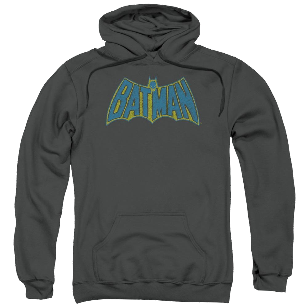 Batman Sketch Logo - Pullover Hoodie Pullover Hoodie Batman