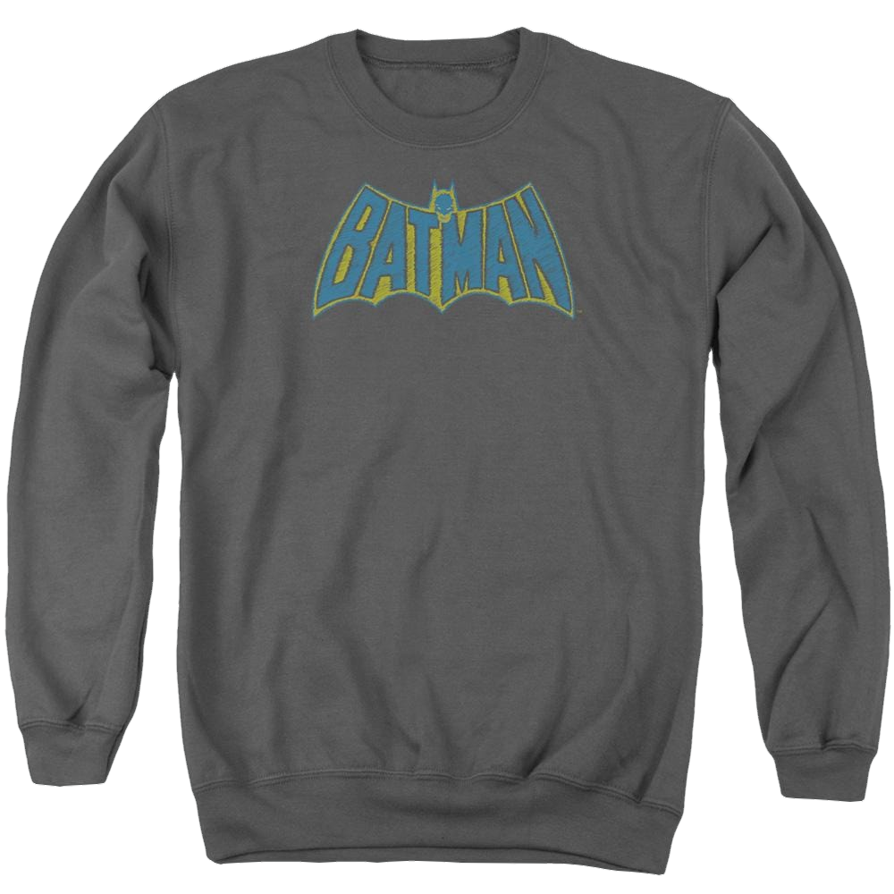 Batman Sketch Logo - Men's Crewneck Sweatshirt Men's Crewneck Sweatshirt Batman