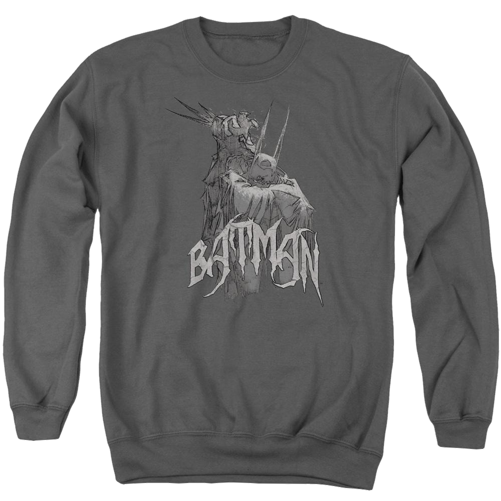 Batman Scary Right Hand - Men's Crewneck Sweatshirt Men's Crewneck Sweatshirt Batman